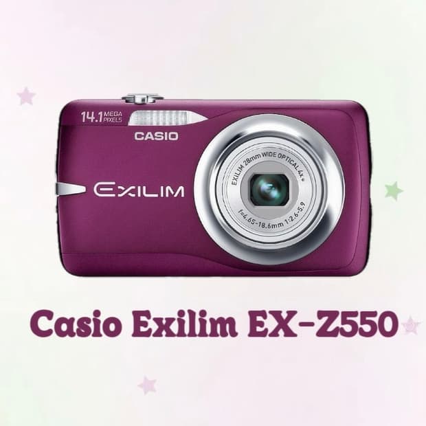 [작례O] 카시오 엑슬림 EX-Z550 빈티지 디지털 카메라 디카