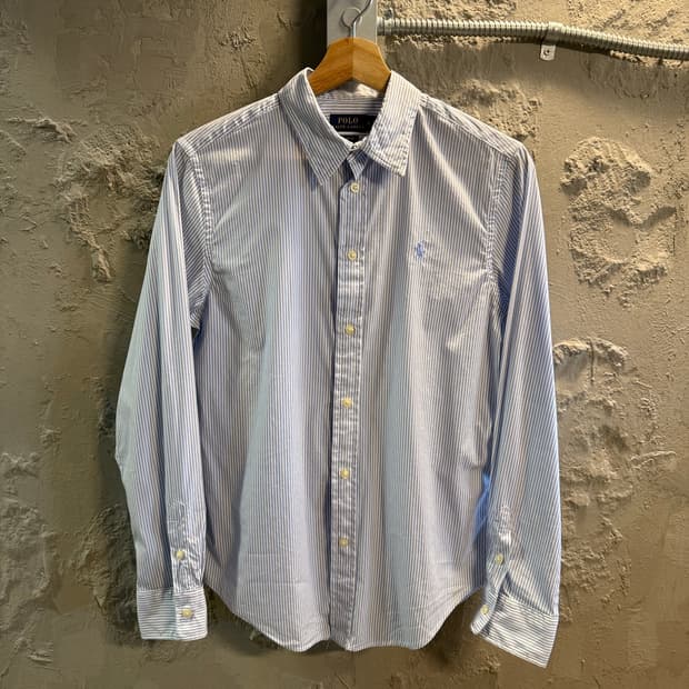 M 폴로랄프로렌 POLO 클래식핏 스트라이프 셔츠 블루