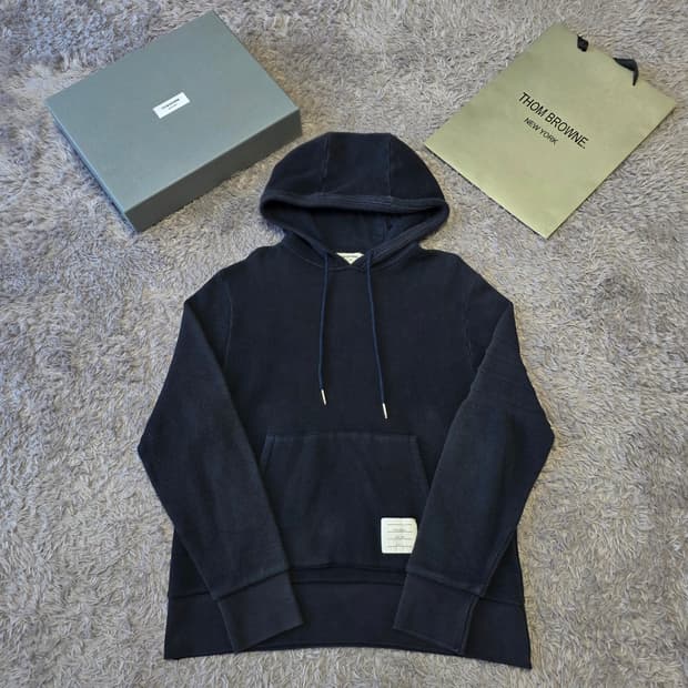 {클로젯}[2][오케이몰 정품]톰브라운 사선완장 니트 후드티