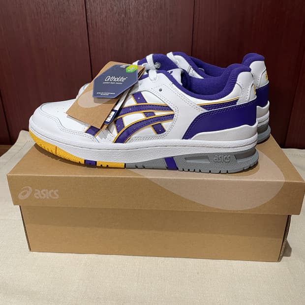 아식스 EX89 화이트 젠트리 퍼플 255mm 새상품