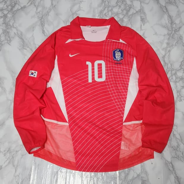 나이키 02-04 대한민국 홈 선수지급용 유니폼 긴팔 No.10 이영표 