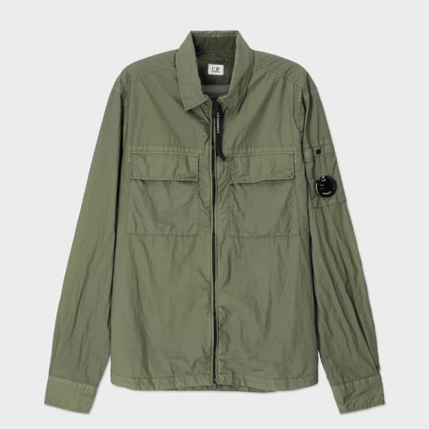 CP컴퍼니 테일론 셔츠 (카키, L사이즈)