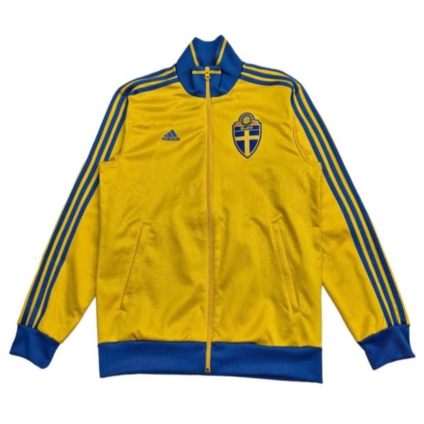 100) adidas 아디다스 스웨덴 SVFF 트랙탑 져지 자켓 노/파