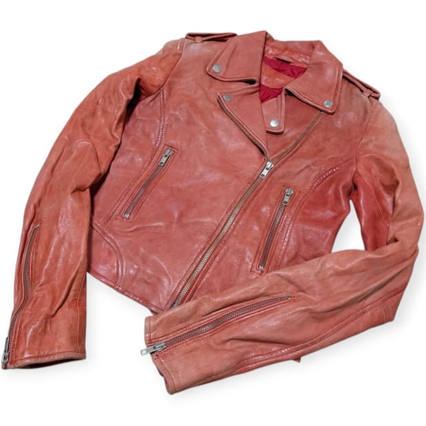 폴앤조 시스터 레더 바이커 자켓