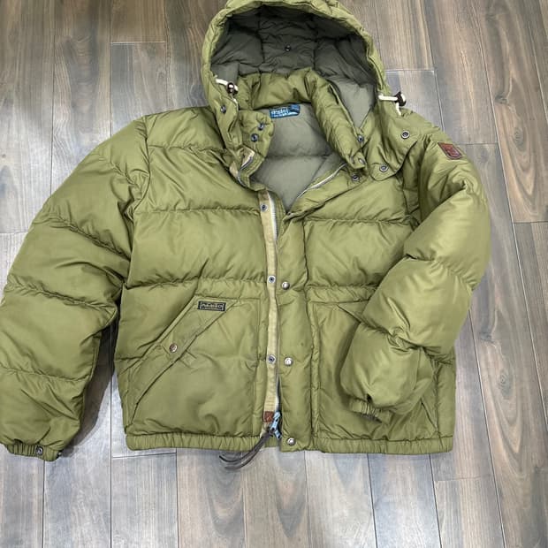 L)폴로 랄프로렌 푸퍼 다운 패딩 올리브카키 