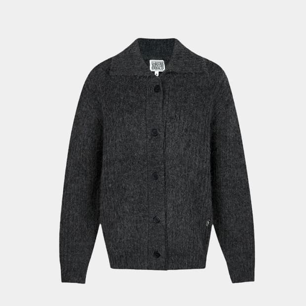 마리떼 프랑소와 저버 모헤어 카라 가디건 - 차콜