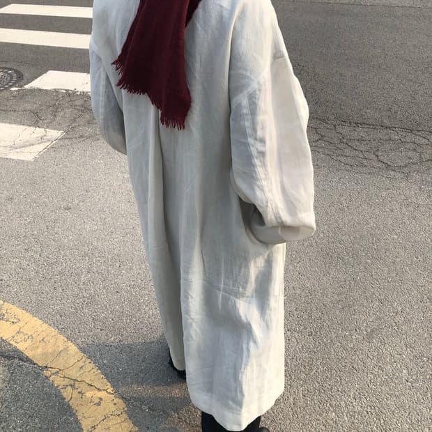 질샌더 20ss 와시페이퍼 코트