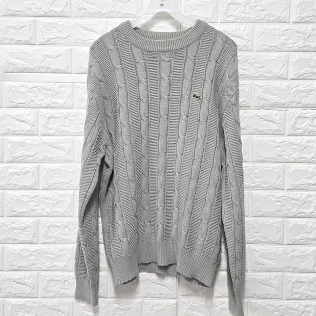 택포// 라코스테 남성 케이블 니트 XL