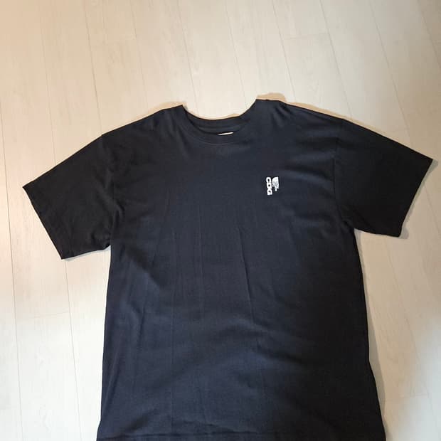 CDG x 노스페이스 블랙 반팔XL