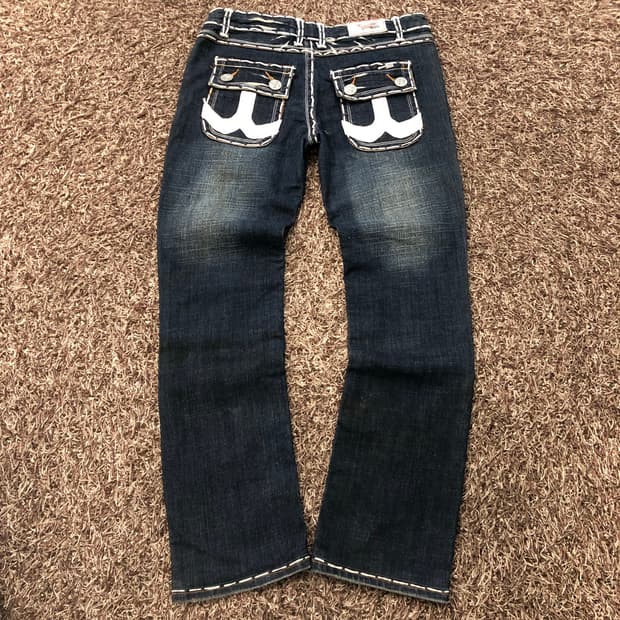 라구나비치 USA 스티치 워싱 데님 팬츠