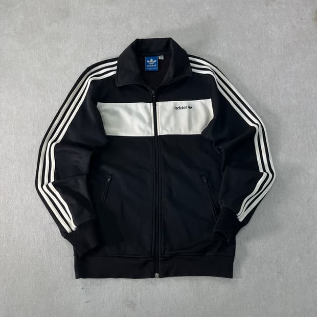 95 아디다스 베켄바우어 검흰 트랙탑 져지