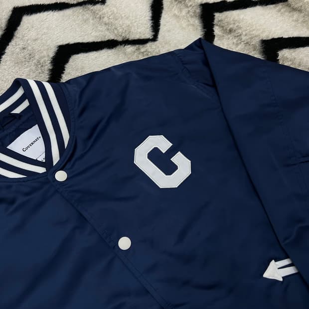 [L]커버낫 C로고 오버핏 바시티/네이비