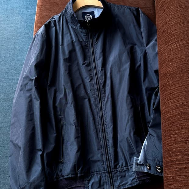 High count poly utility blouson