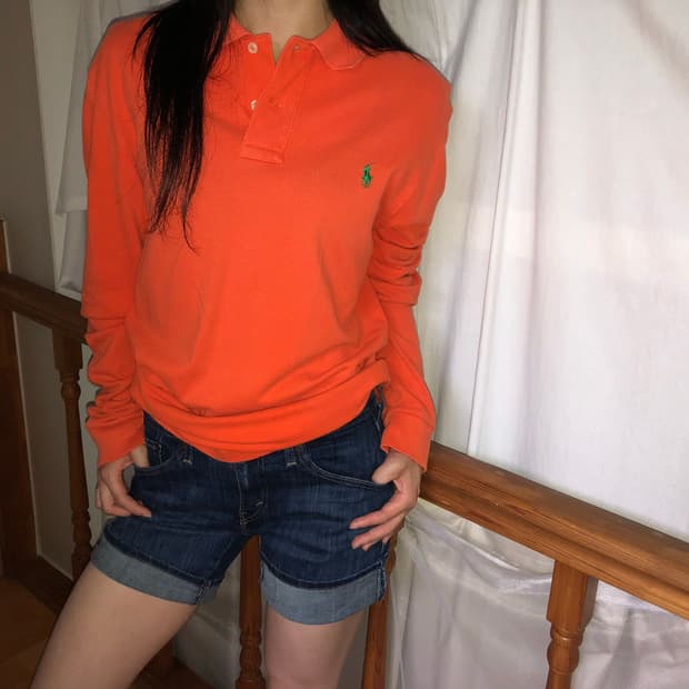 오렌지 롱 슬리브 pk