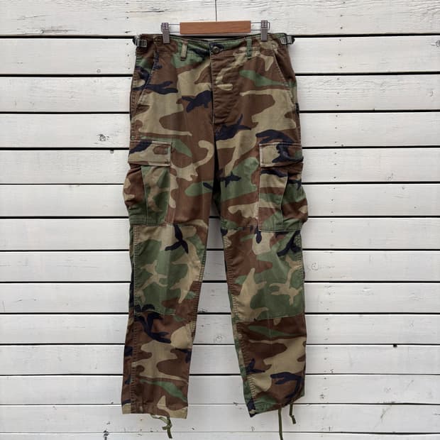 Vintage 90s 오리지널 미군 우드랜드 BDU 팬츠