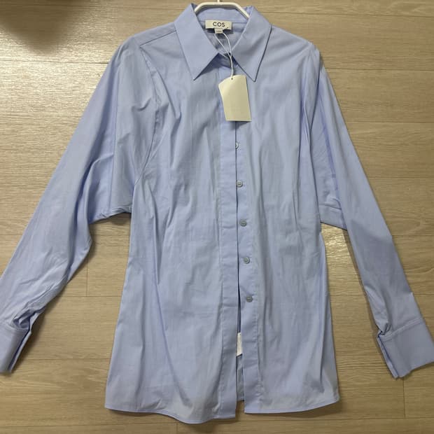 코스 블루 밴딩 셔츠 택달린 새상품