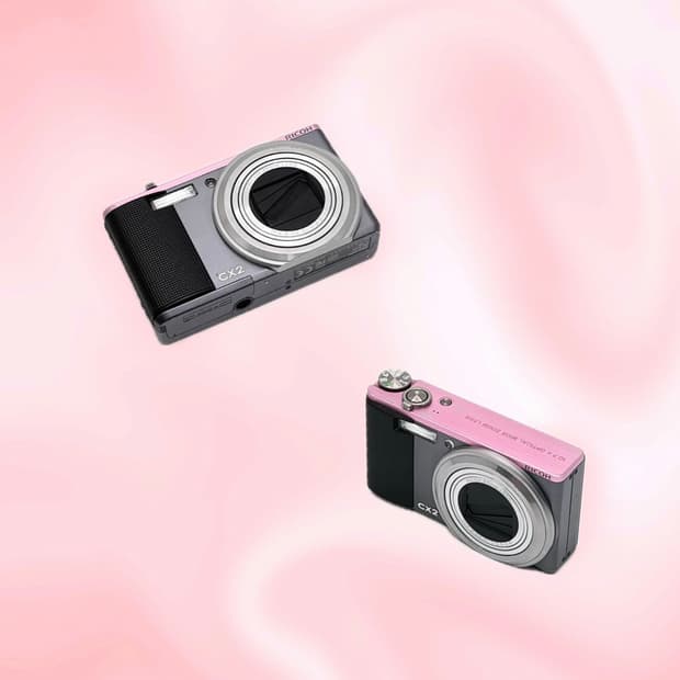 𖠳ᐝ🫧희귀미품/작례🧚♀️ 리코 RICOH CX2 핑크그레이