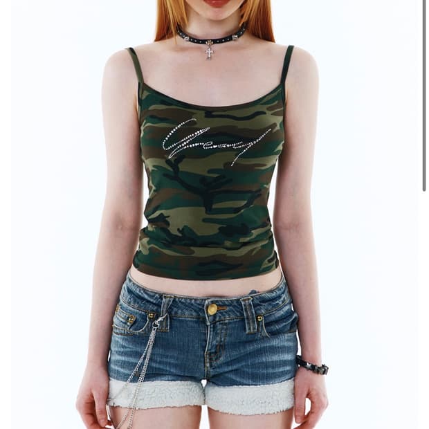 YEEL SIGNATURE CUBIC TANK TOP CAMO