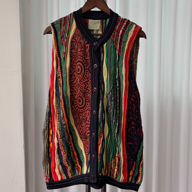 [M]쿠지 COOGI 케이블 니트 베스트