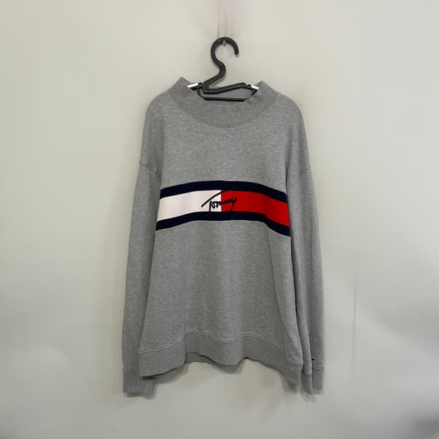 타미힐피거 남성 반폴라 맨투맨 XXL 상태최상