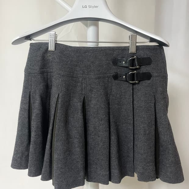 burberry wool pleats skirt
