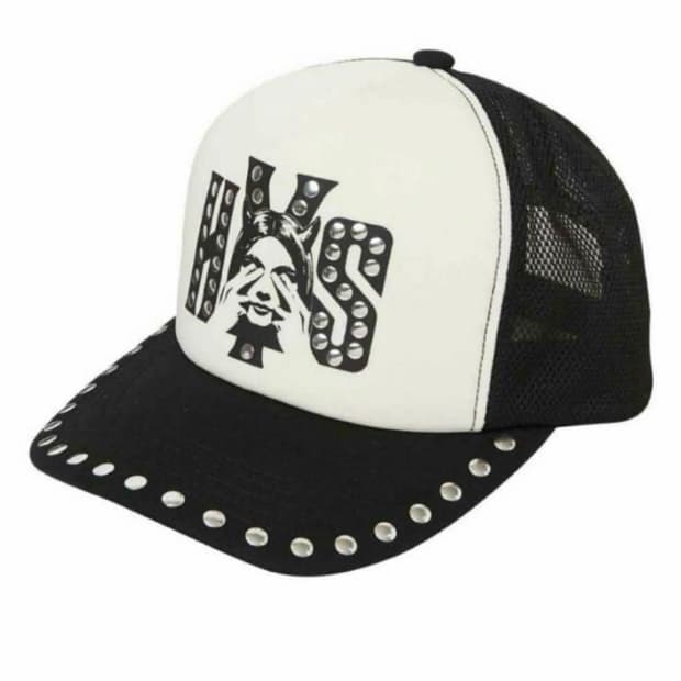히스테릭 글래머 씨 노 이블 스터드 메쉬 캡