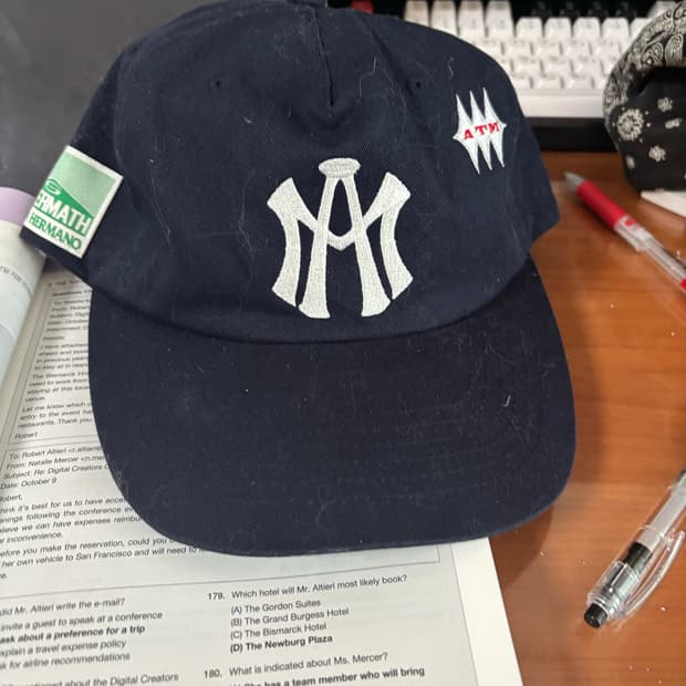 애프터매스 네이비 캡