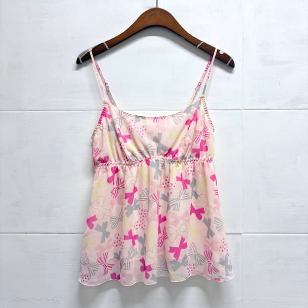 Triumph 리본 레이스 슬리브리스 나시 M JPN