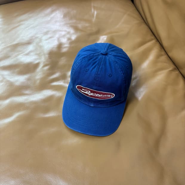 Supreme 슈프림 23ss 오발 워시드 네이비 6패널 볼캡 모자