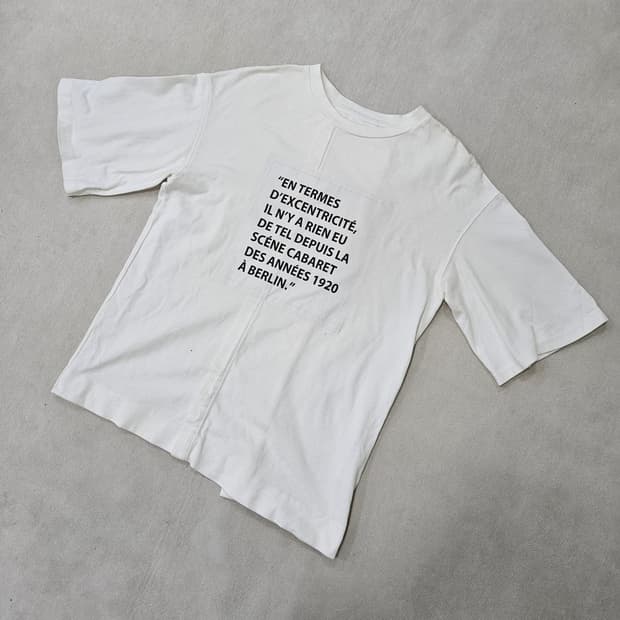 F 시스템 레터링 오퍼핏 반팔티 0323Y