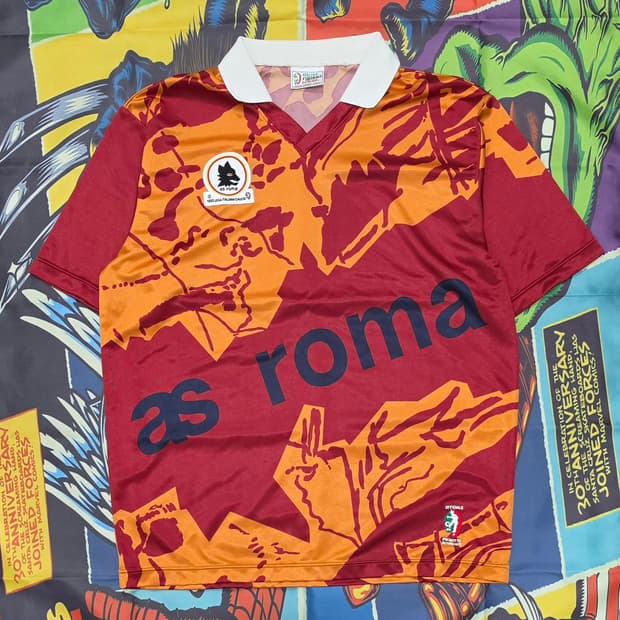90s AS ROMA 유니폼 L