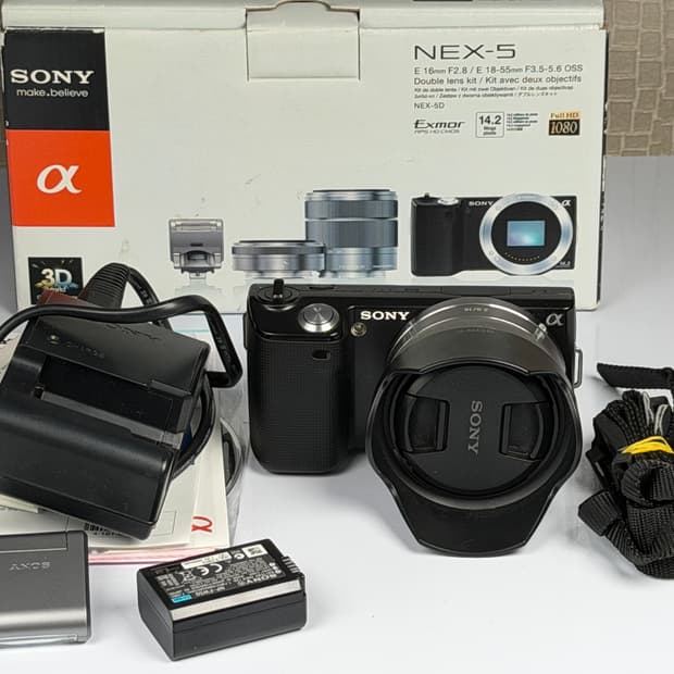 소니 NEX-5 미러리스 카메라