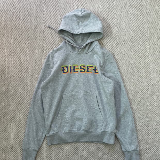 Diesel 디젤 그레이 후드티