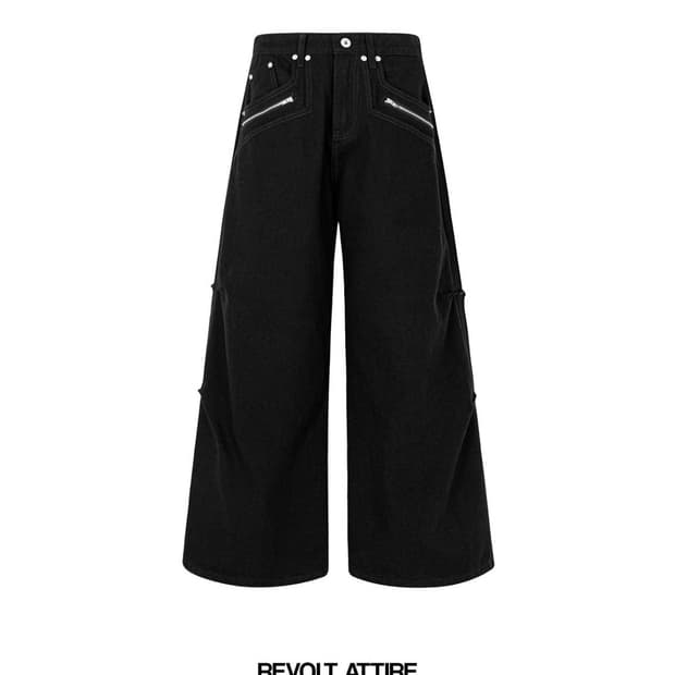  black zipper pants