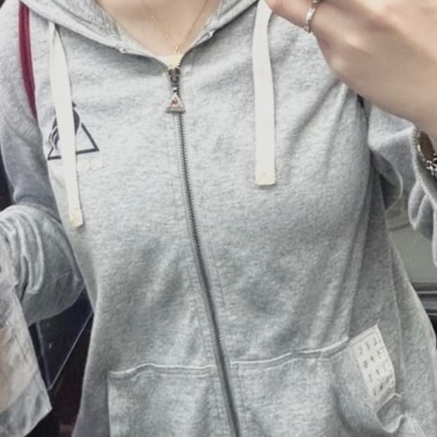 르꼬끄 회색 후드집업
