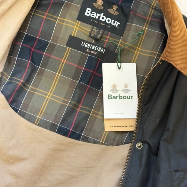 바버 라이트웨이트 아콘 왁스자켓 10