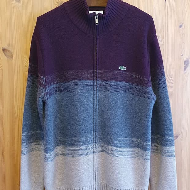 95.라코스테 집업 니트점퍼