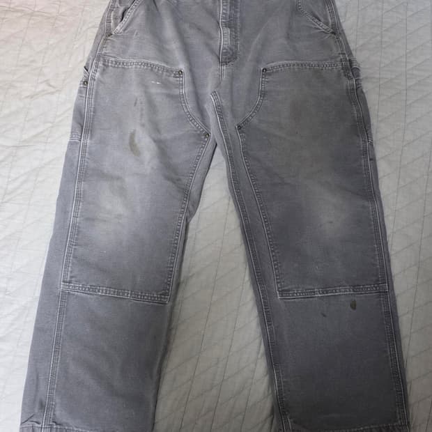 [36X30] 빈티지 칼하트 더블니 B136 GVL 하드페이드 G-5