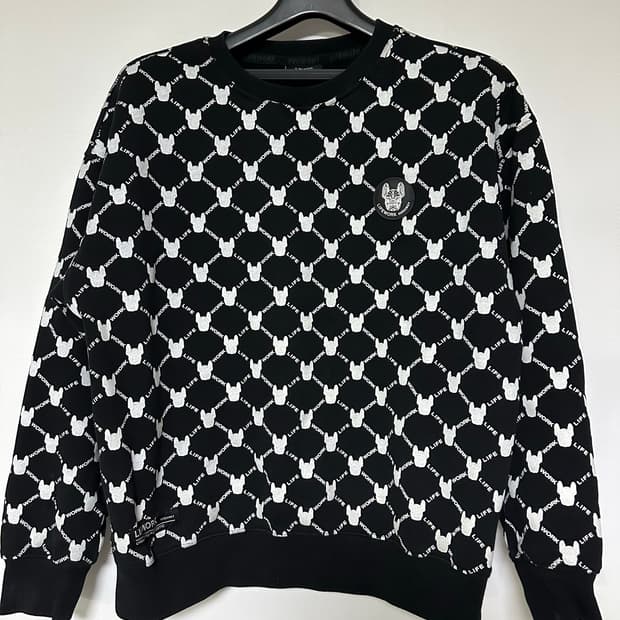 라이프워크 올오버 패턴 맨투맨 