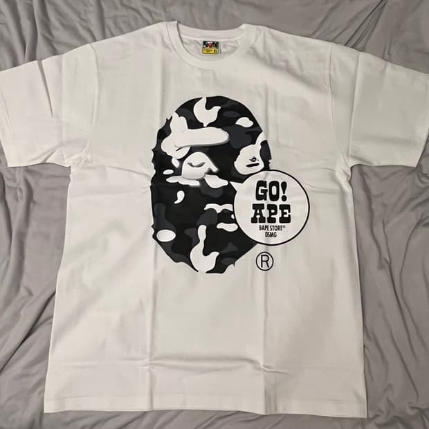 베이프 x DSMG 한정판 반팔 XL