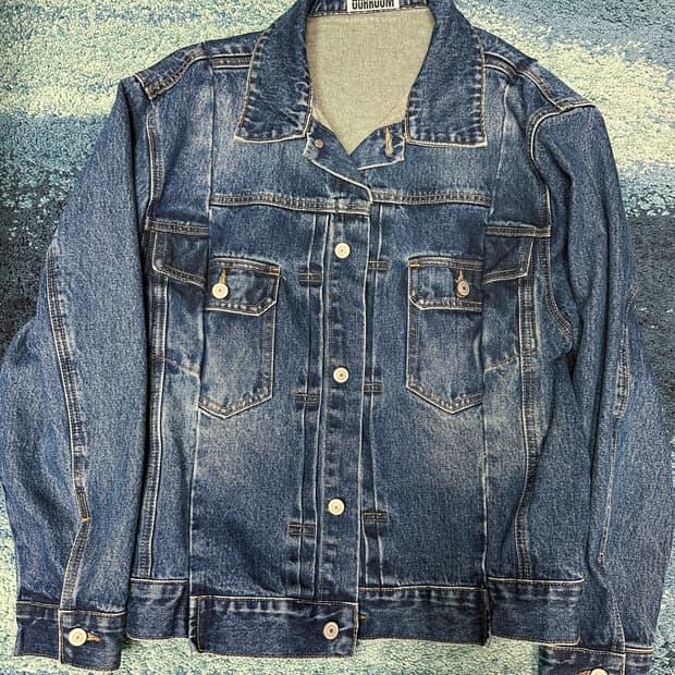 청데님 진자켓 블루자켓 캣 cat 청자켓 워씽 남자용