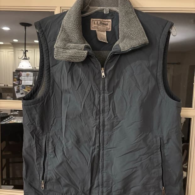 엘엘빈 빈티지 나일론 쉘 플리스 안감 조끼