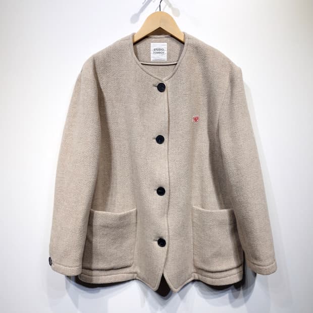 스튜디오톰보이 울 앙고라 카라리스 자켓