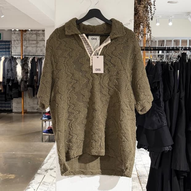 오에이에스 파인 버브 파머 크로셰 니트 셔츠