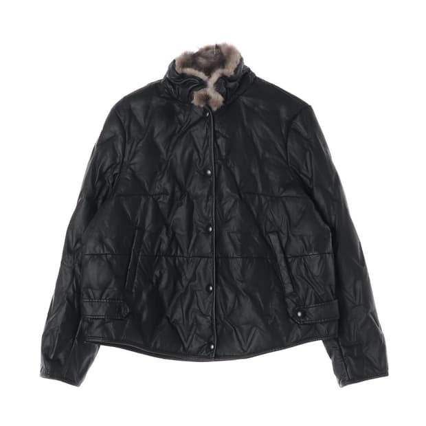 DEJANU 천연 밍크 오리털 레자 경량 패딩 77