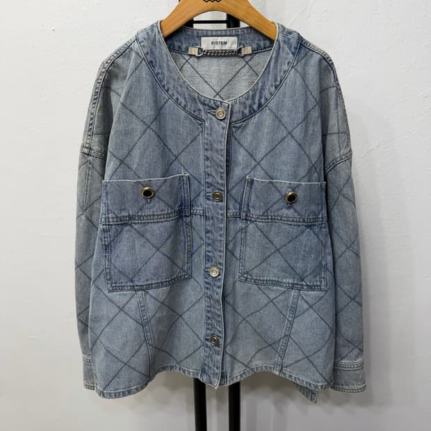 정품) SYSTEM 시스템 한섬 21ss 오버핏 데님 자켓 82