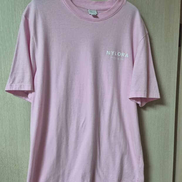 나일로라 티셔츠 핑크 반팔티 NYLORA  (M)