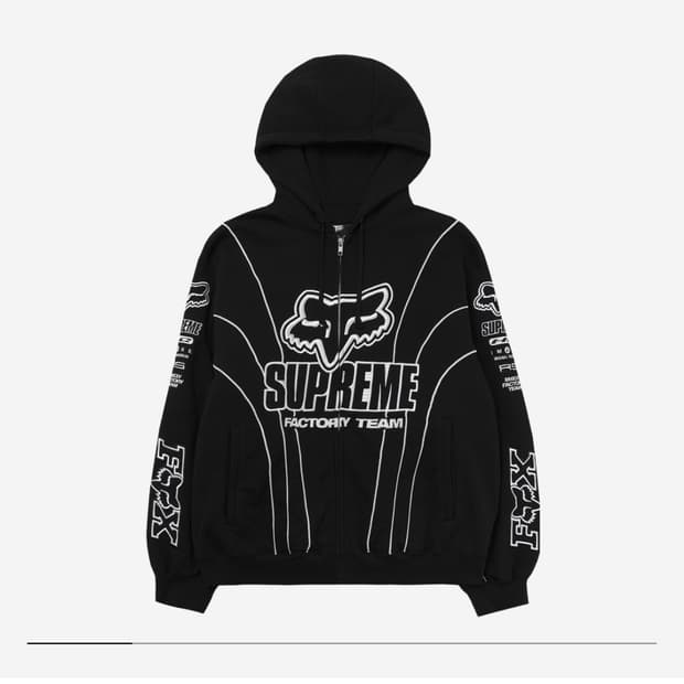 슈프림 폭스레이싱 후드집업