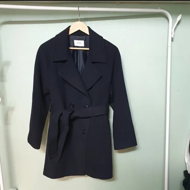 PVCS 모직 여성 코트 프리사이즈