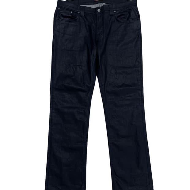 [38x32] 누디진 씬핀 드블코 백투 블랙 코팅진  